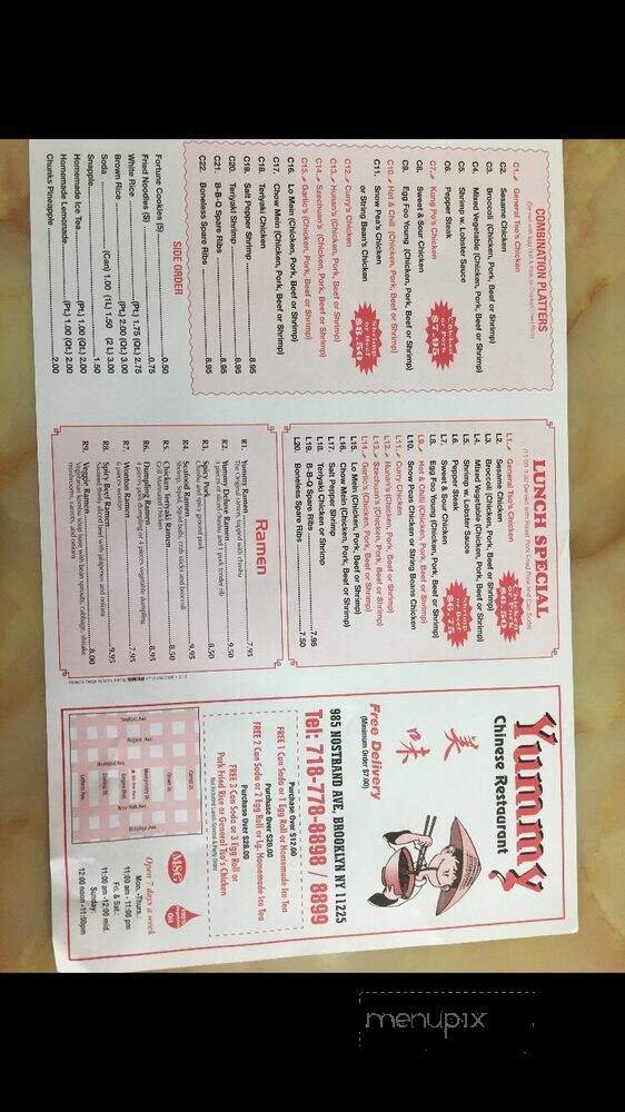 Menu page 2