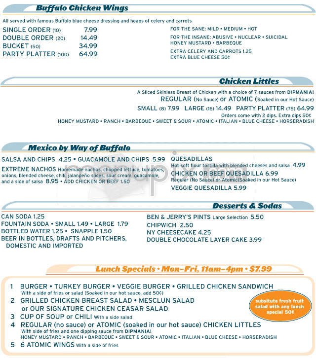 Menu page 2