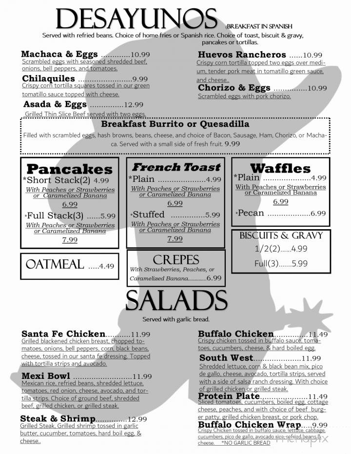 Menu page 1