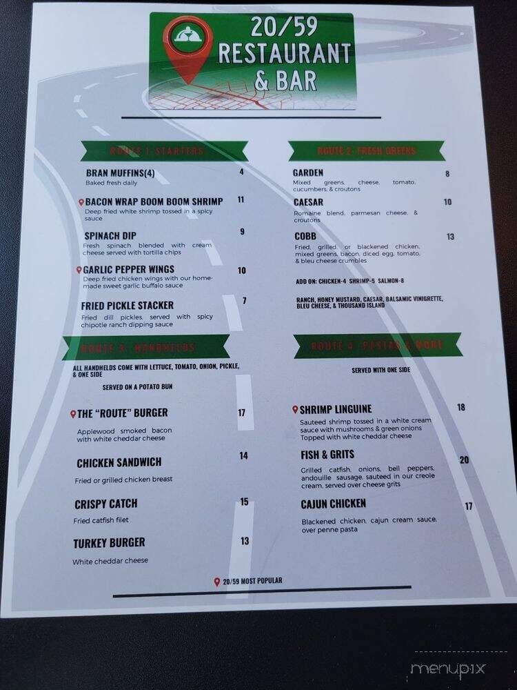 Menu page 1