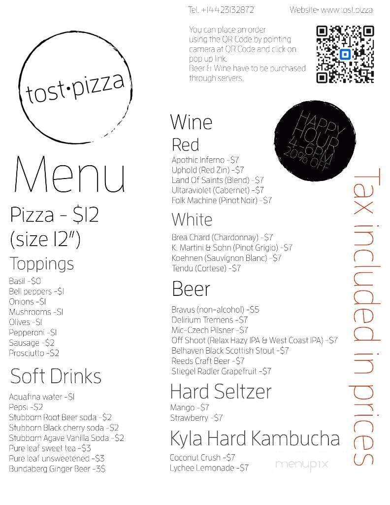 Menu page 1