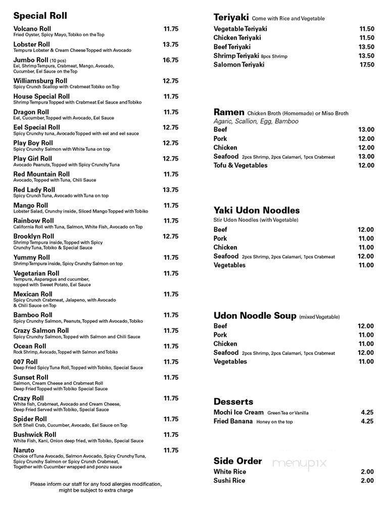 Menu page 2