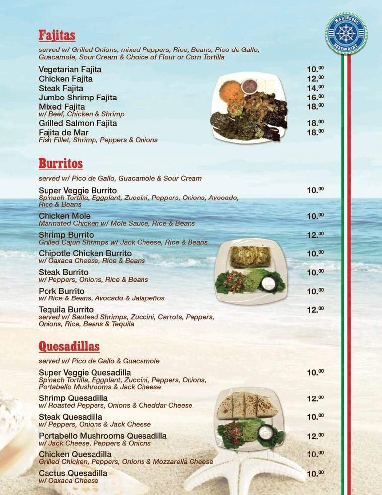 Menu page 1