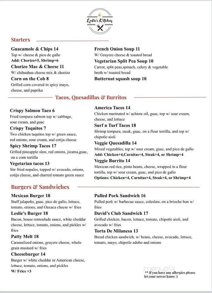 Menu page 2