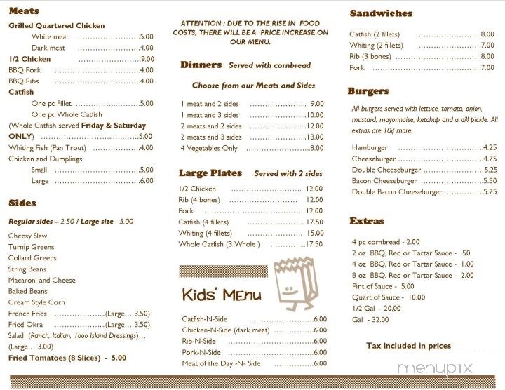 Menu page 1