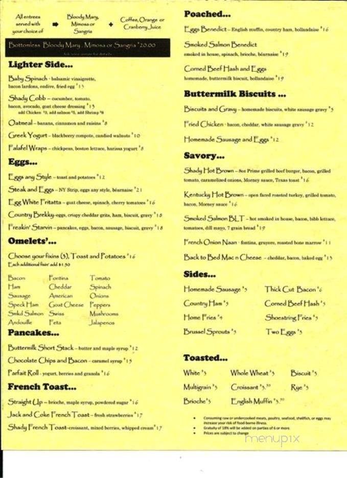 Menu page 1