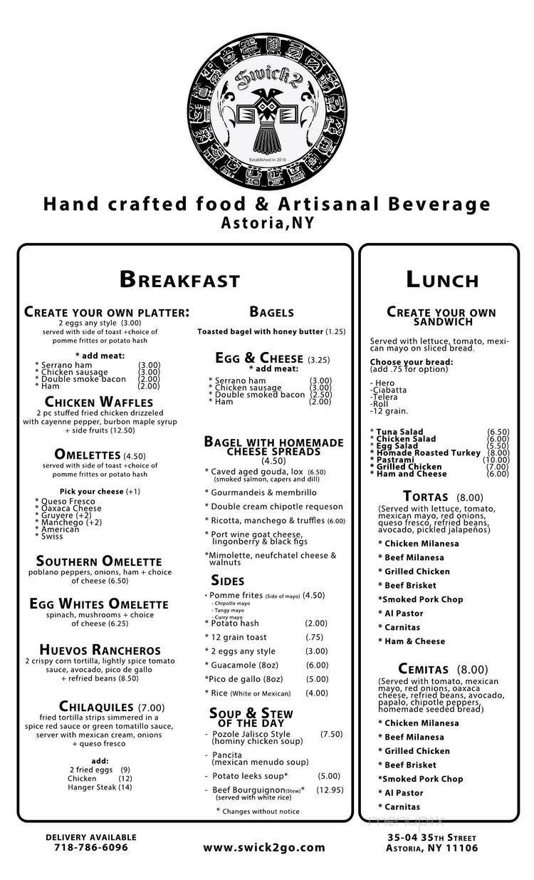 Menu page 1