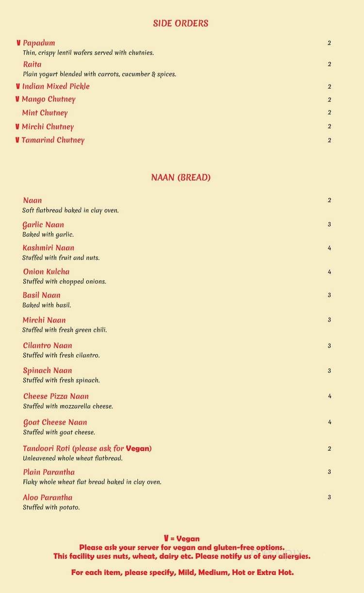 Menu page 2