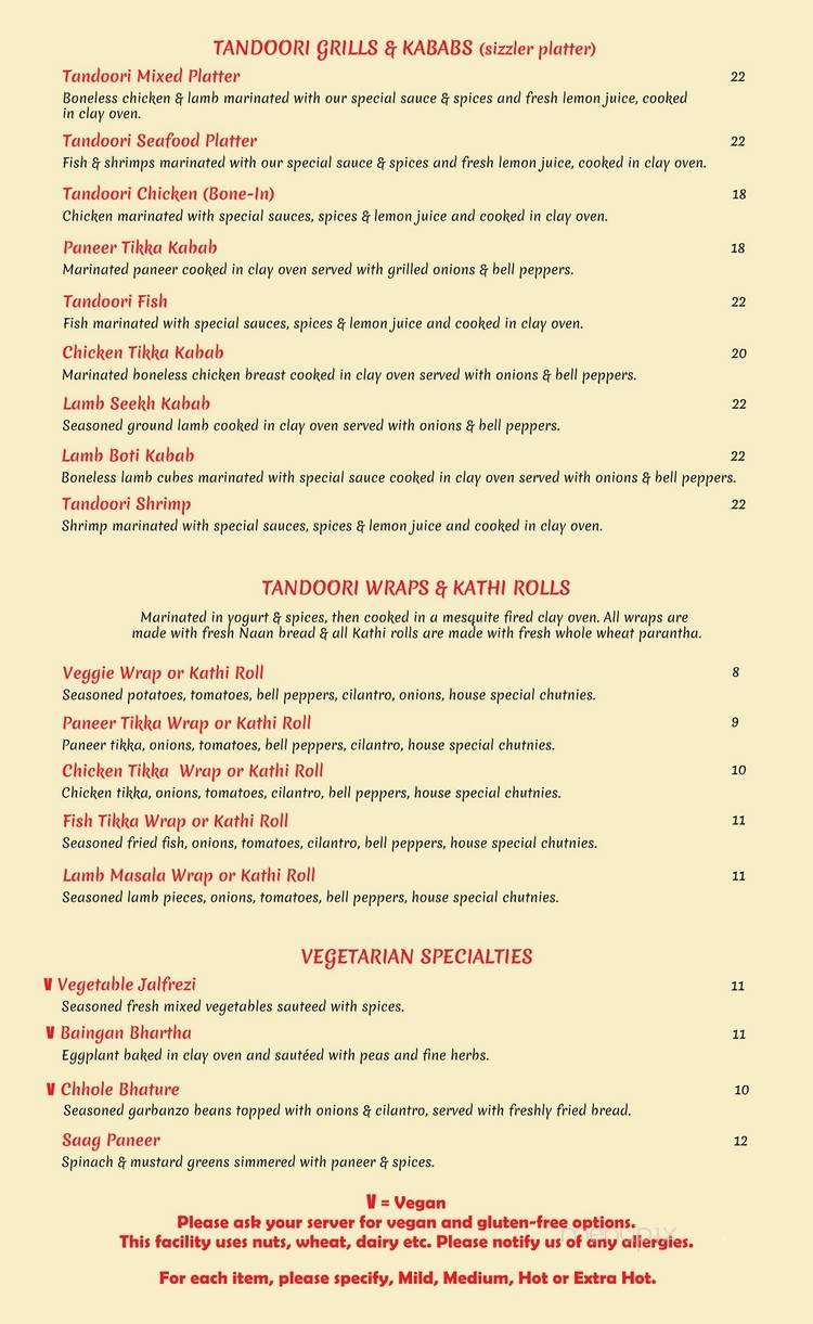 Menu page 3