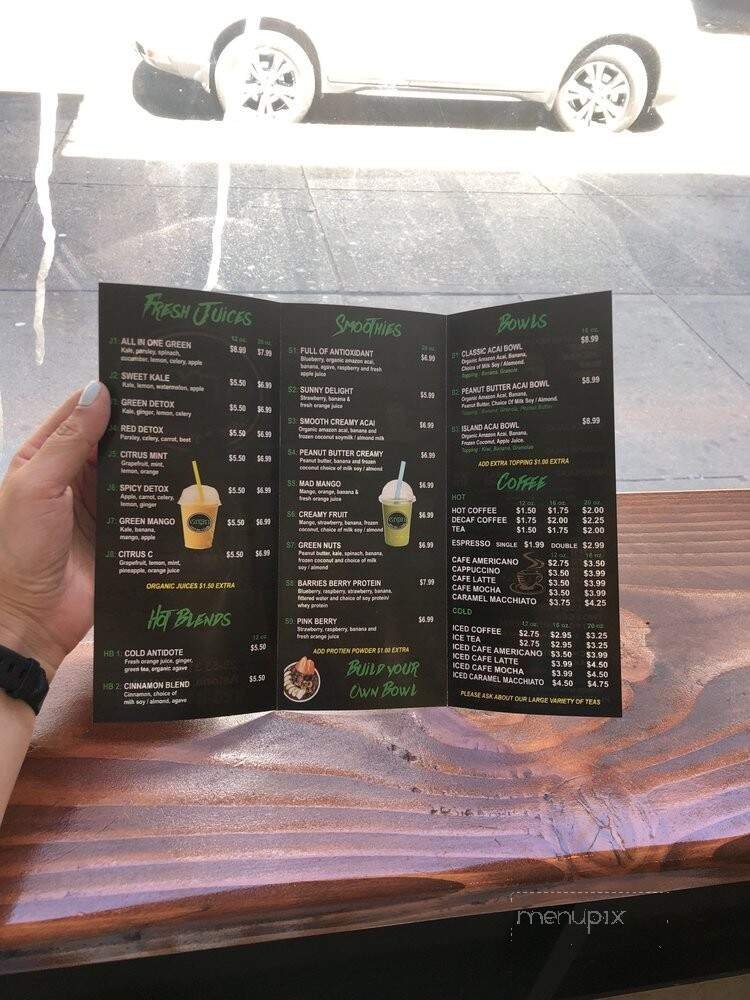 Menu page 1