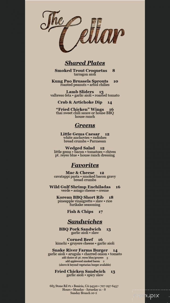 Menu page 1