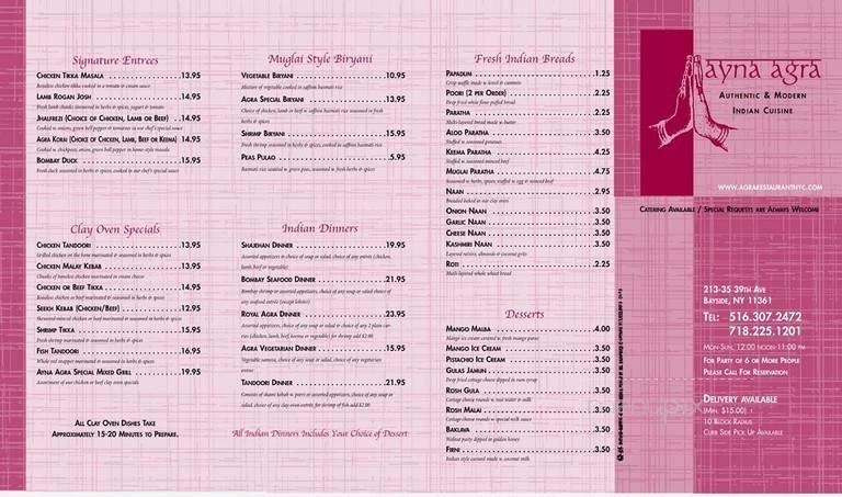 Menu page 1
