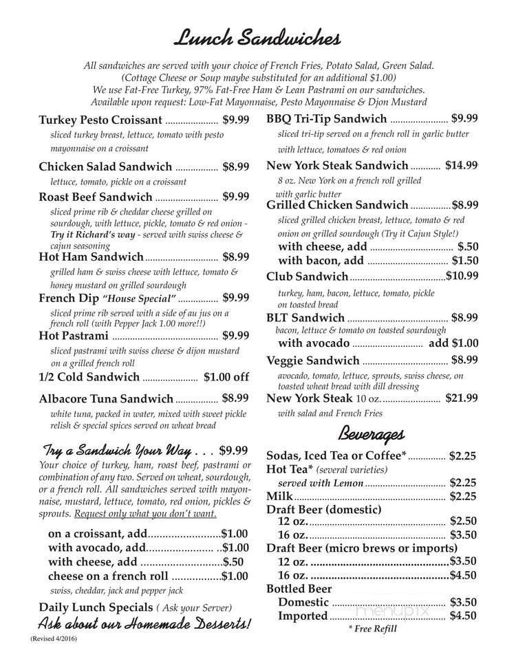 Menu page 2