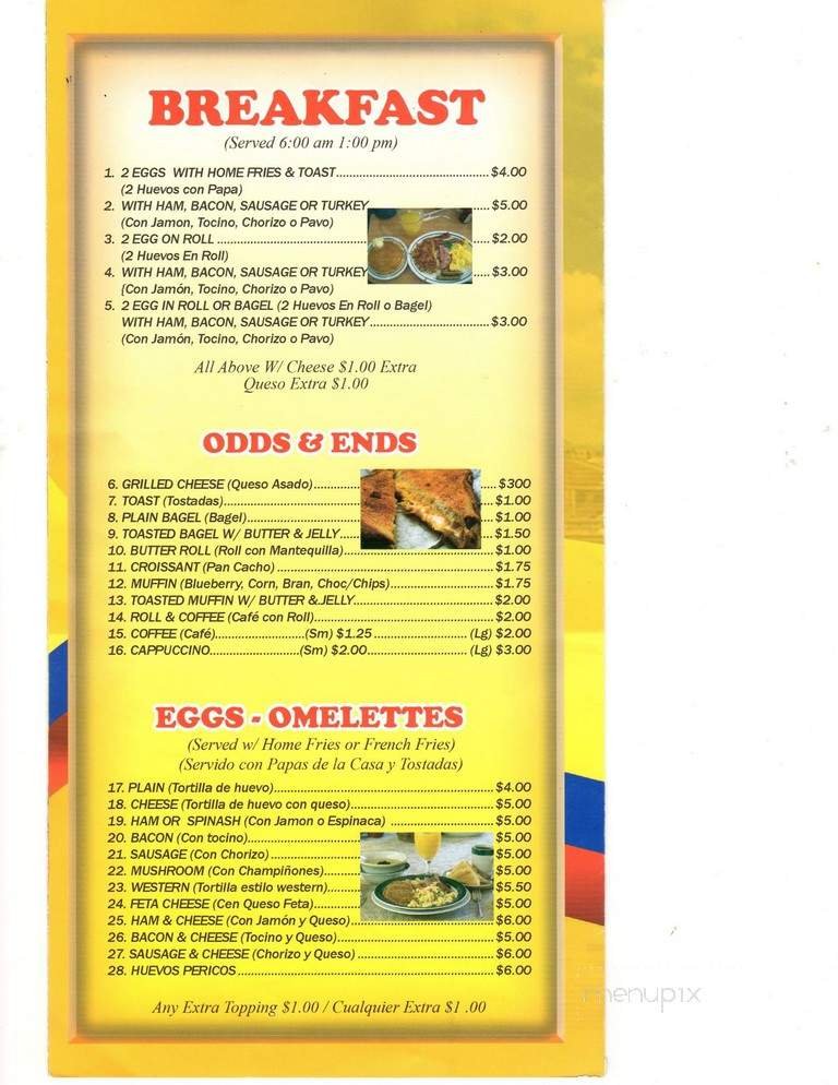 Menu page 2