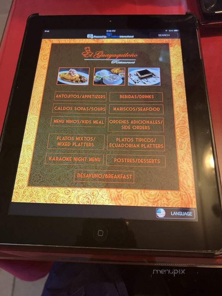 Menu page 1
