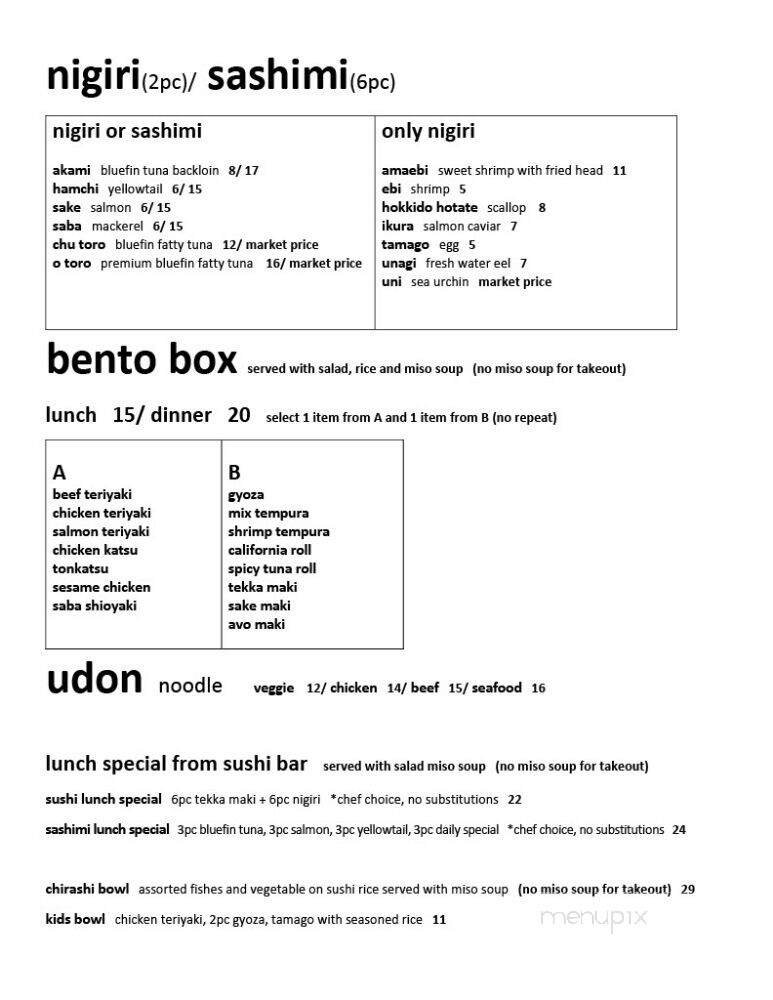 Menu page 2