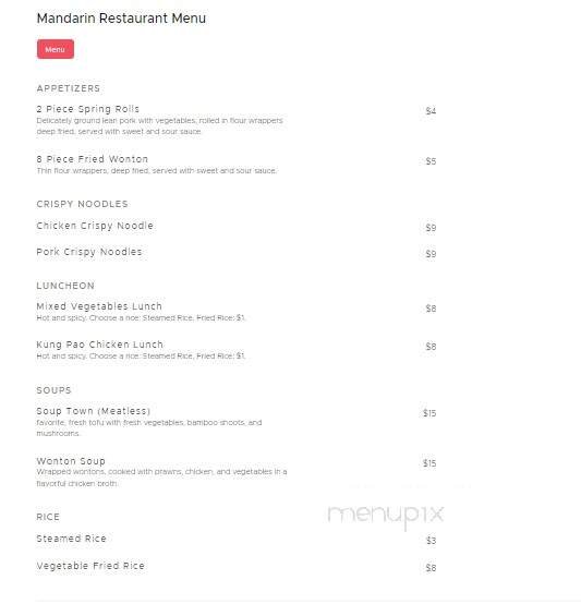 Menu page 1