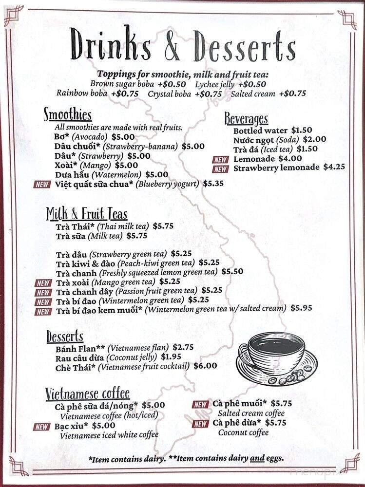 Menu page 2