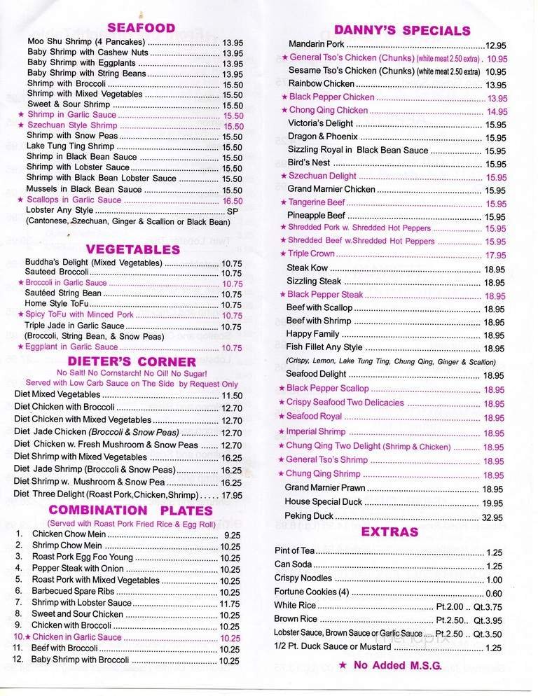 Menu page 2