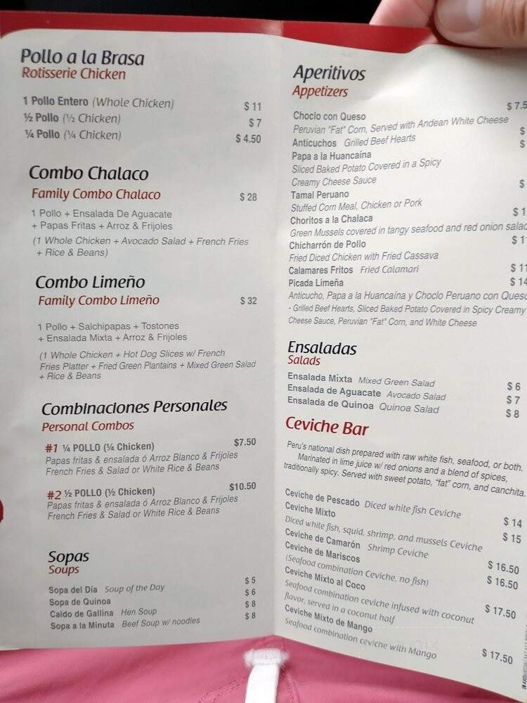 Menu page 2