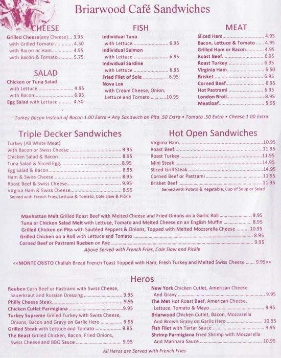 Menu page 2