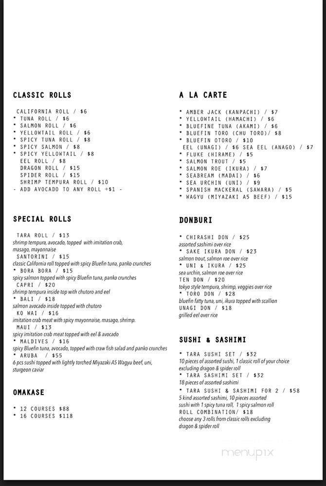 Menu page 2