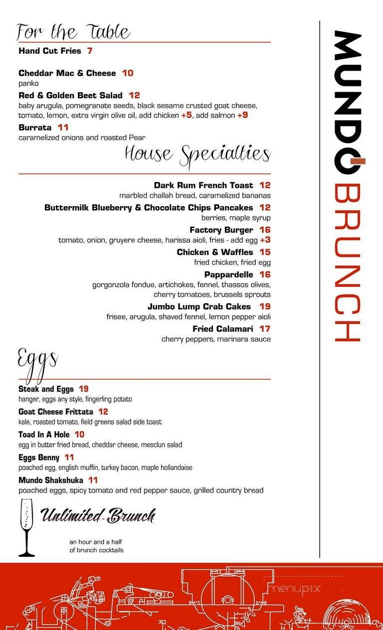 Menu page 1