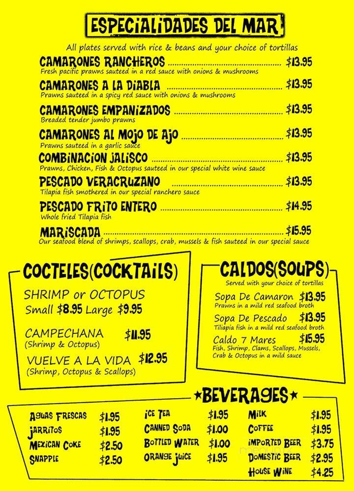 Menu page 1