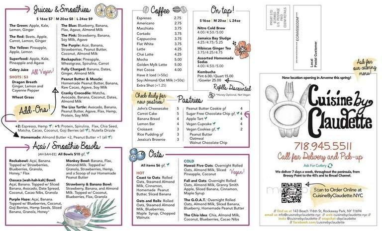 Menu page 1
