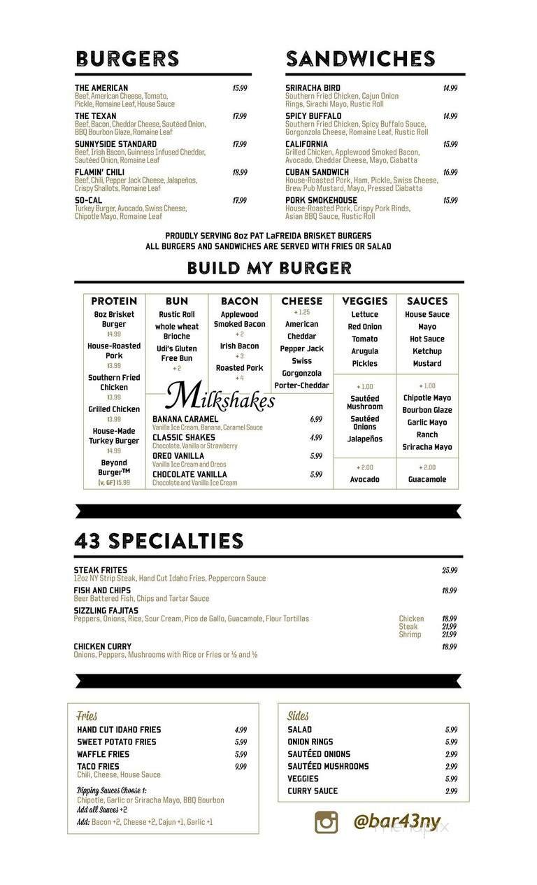 Menu page 1
