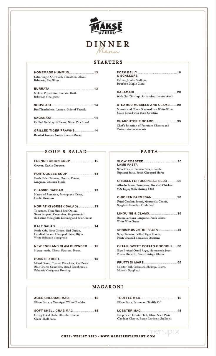 Menu page 2