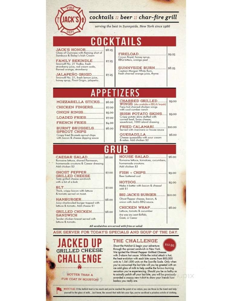Menu page 1