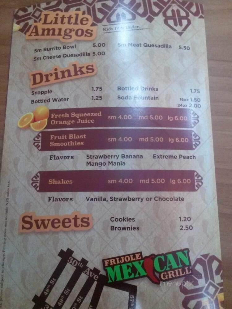 Menu page 1