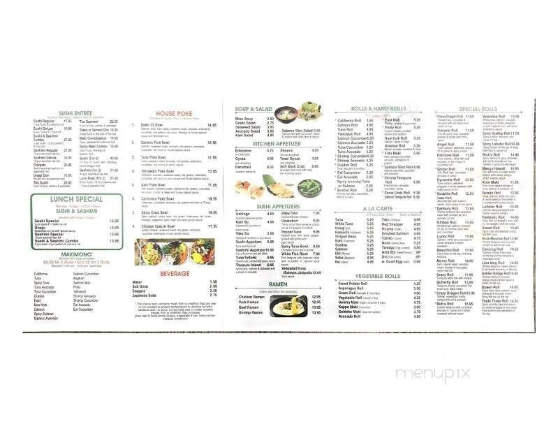 Menu page 1
