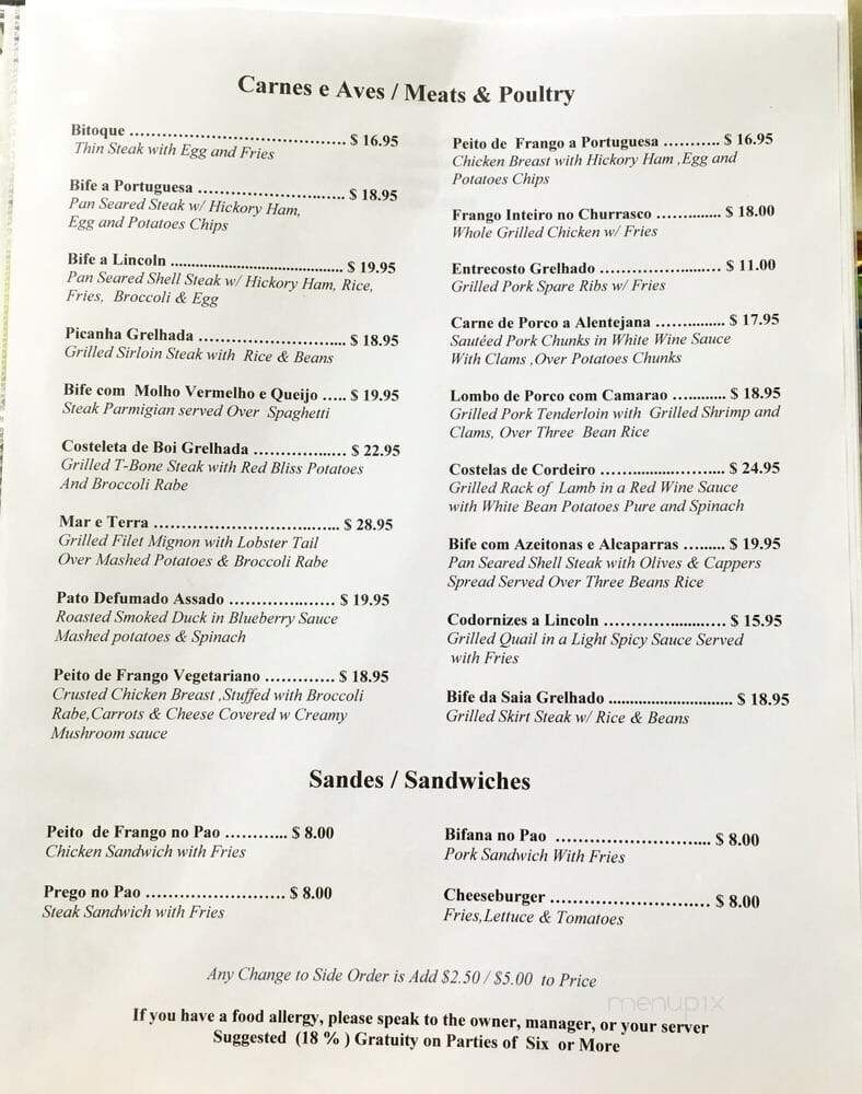 Menu page 2