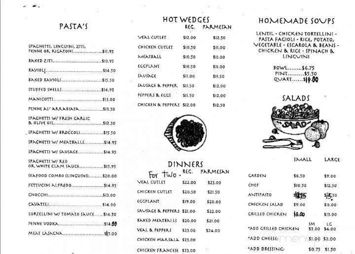 Menu page 1
