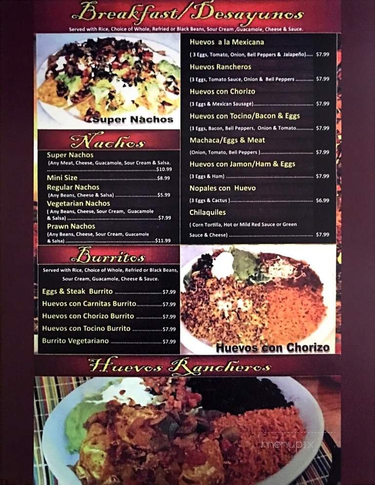 Menu page 1