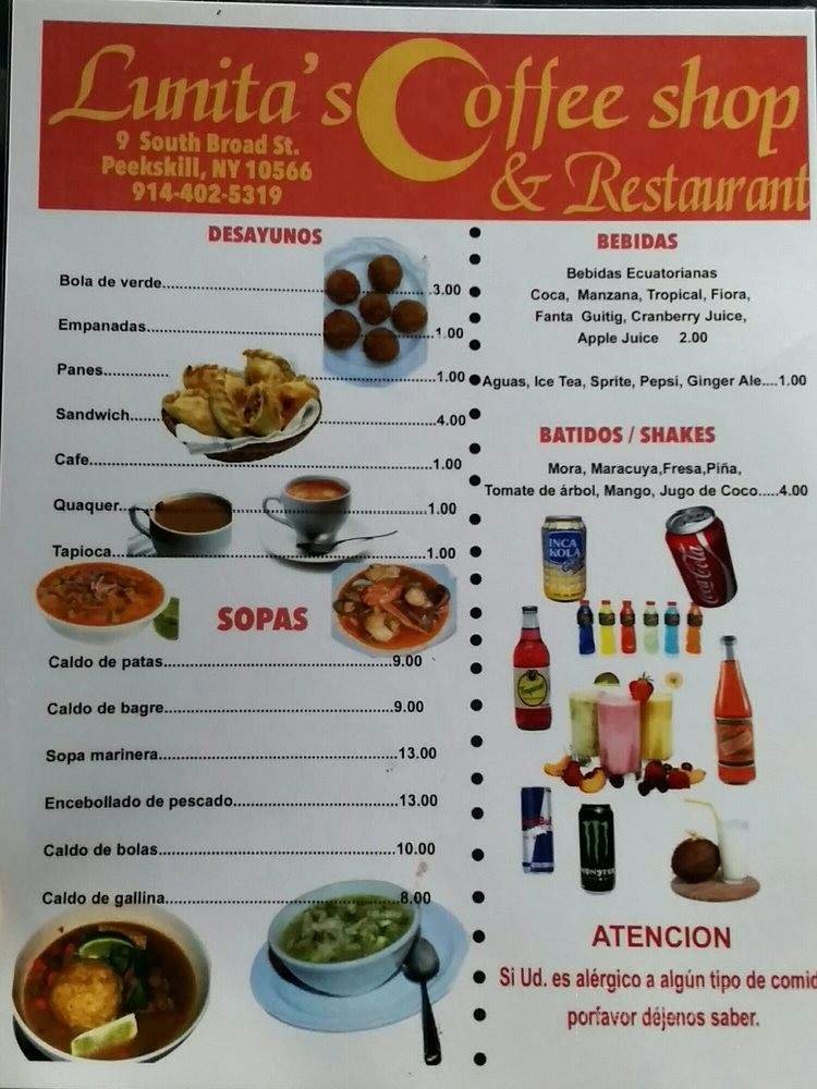 Menu page 1