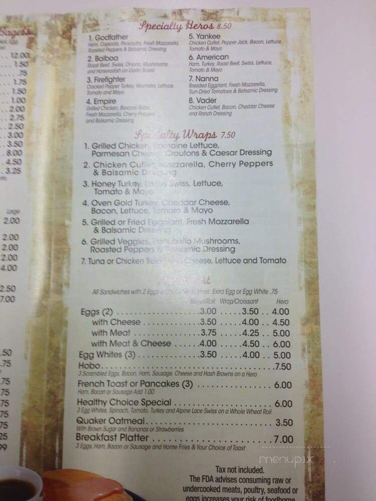 Menu page 2