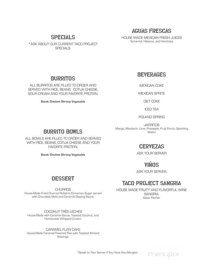 Menu page 1