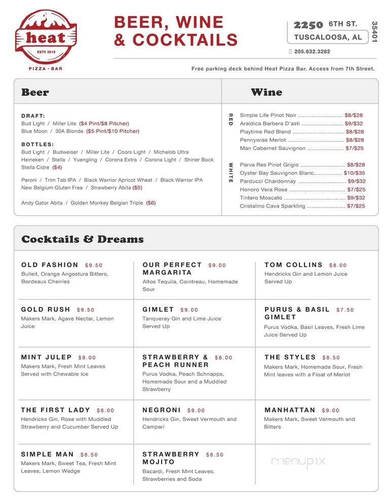 Menu page 2