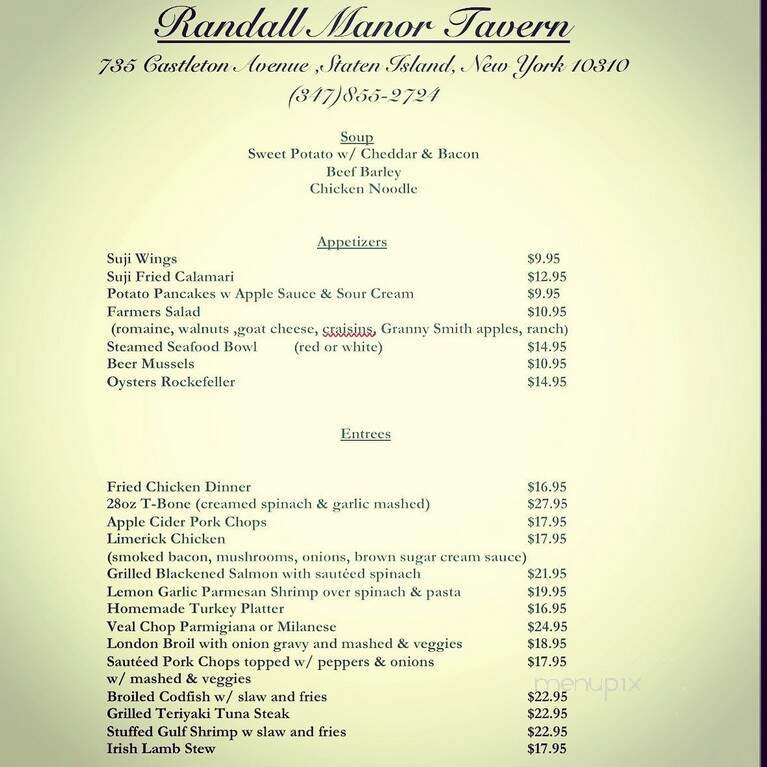 Menu page 2