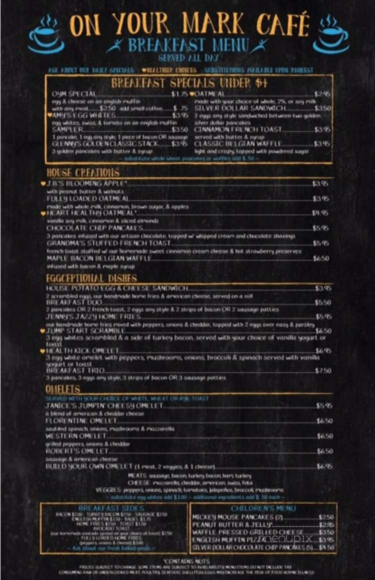 Menu page 1