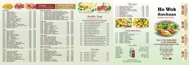Menu page 1
