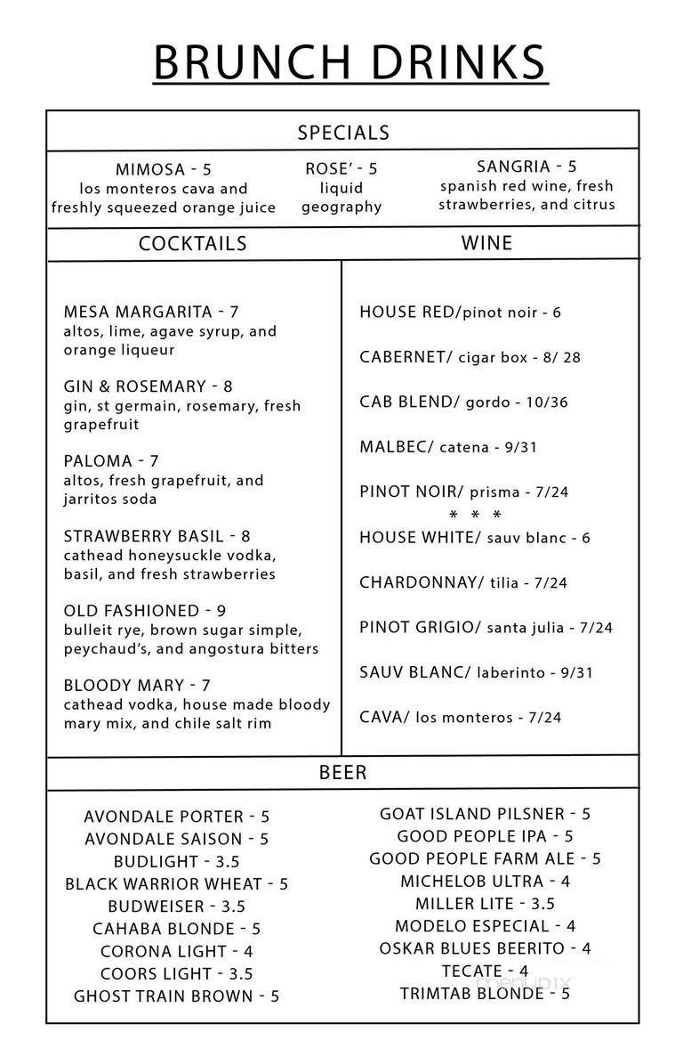 Menu page 3