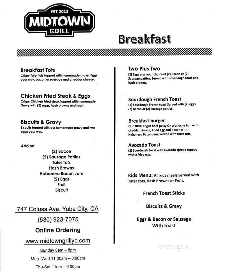 Menu page 1