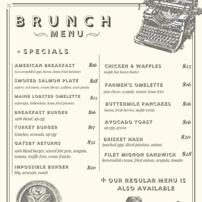 Menu page 1