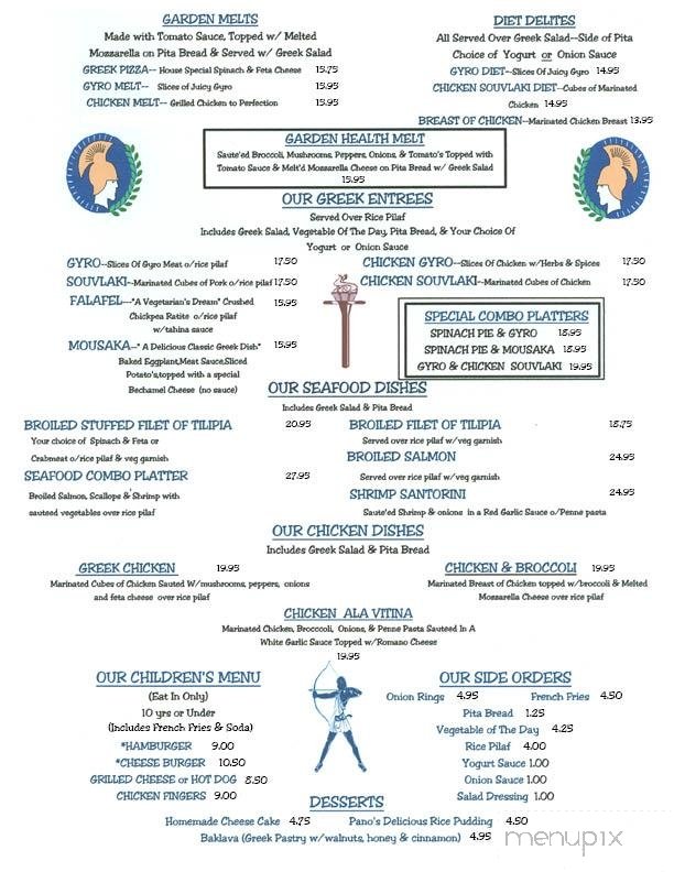 Menu page 1
