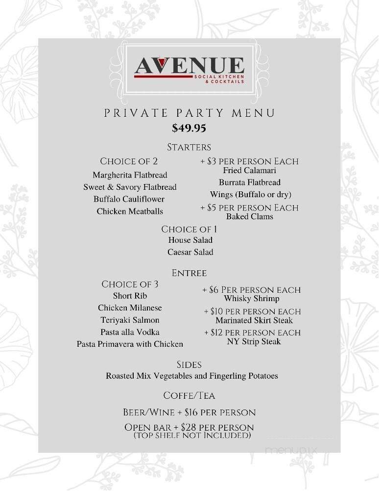 Menu page 1