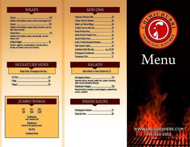 Menu page 1